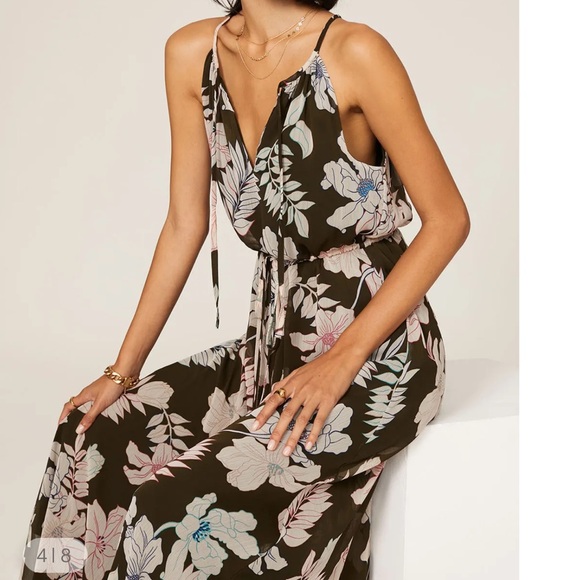 Sanctuary Green Floral Maxi Dress - Picture 4 of 8
